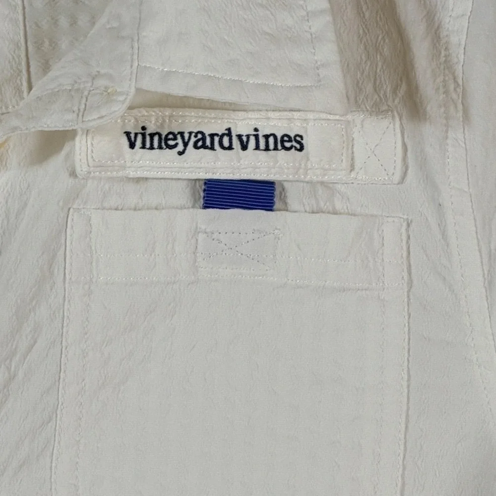 Vineyard Vines Performance Dress Girls Sz XL Seersucker Coverup
